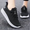 thumbnail image 1 of Womens Shoes Slip On, Womens Athletic Walking Shoes - Running Tennis Shoes Jogging Workout Lightweight Breathable Slip On Sneakers for Indoor Outdoor Gym Travel Work, Black 6, 1 of 7