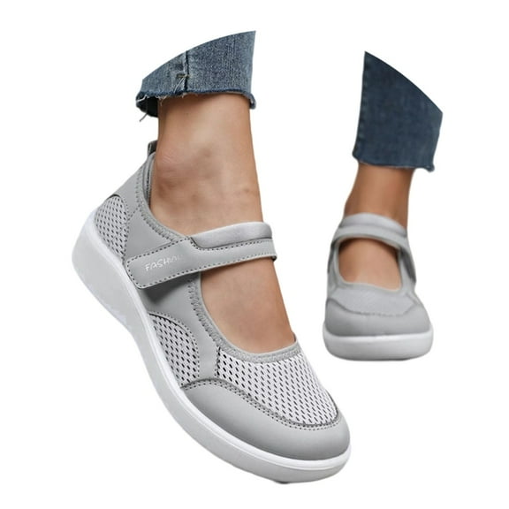 Womens Shoes,Sneakers Breathable Flat for Daily Wear Comfortable Round Toe Sneakers for Dating Travel,Shoes for Women,Grey,7