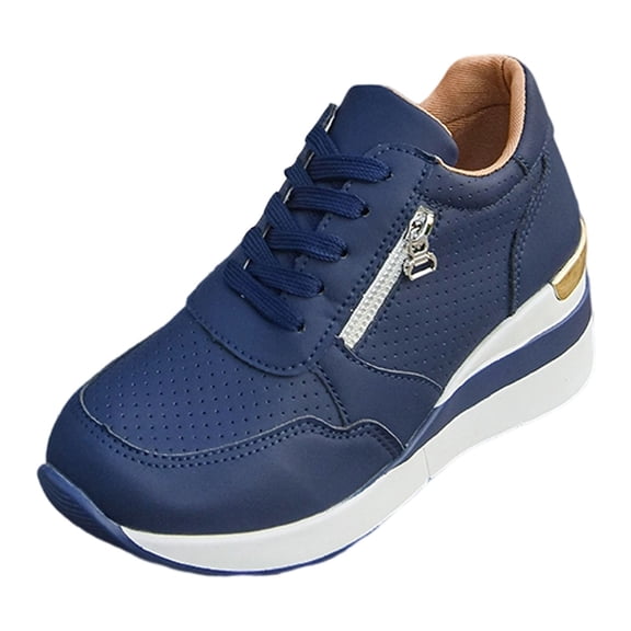 Womens Shoes,Sneakers Comfortable Lightweight Lace Up Ankle Support Athletic All Seasons Women Sneakers for Dates,Shoes for Women,Z01 Blue,7.5