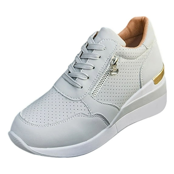 Womens Shoes,Sneakers Comfortable Lightweight Lace Up Ankle Support Athletic All Seasons Women Sneakers for Dates,Shoes for Women,Z01 Grey,9