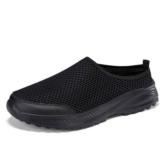 Womens Shoes,Ultra Lightweight Mesh Slide Sneakers Breathable Athletic Casual Shoes for Comfortable Sporty Loafers,Shoes for Women,Black,11.5