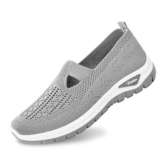 Womens Shoes,Walking Shoes Breathable Mesh Flat for Daily Wear Comfortable Walking Shoes for Jeans Pants,Shoes for Women,Grey,9