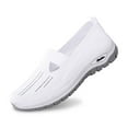 thumbnail image 1 of Womens Shoes,Walking Shoes Breathable Mesh Flat for Daily Wear Comfortable Walking Shoes for Jeans Pants,Shoes for Women,White,7, 1 of 9
