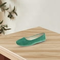 thumbnail image 1 of Womens Shoes Women Girls Solid Big Size Slip On Flat Shallow Comfort Casual Single Shoesgreenus Size 11, 1 of 4