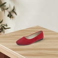 thumbnail image 1 of Womens Shoes Women Girls Solid Big Size Slip On Flat Shallow Comfort Casual Single Shoesredus Size 11, 1 of 4