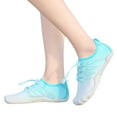 thumbnail image 1 of Womens Shoes,Women Hiking Shoes Lightweight Walking Sneakers Comfortable Bungee Lace Up Shoes for Outdoor Trail and Climbing,Shoes for Women,Sky Blue,7, 1 of 9