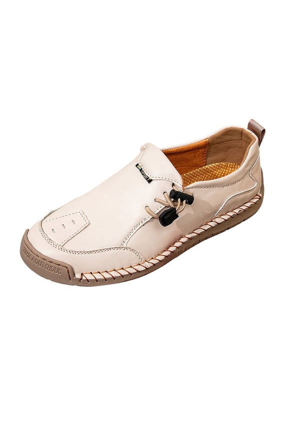 Womens Shoes,Women Loafers Adjustable Ankle Strap Casual Ons Comfortable Fit Women Loafers for Walking and Daily Comfort,Shoes for Women,Beige,8.5