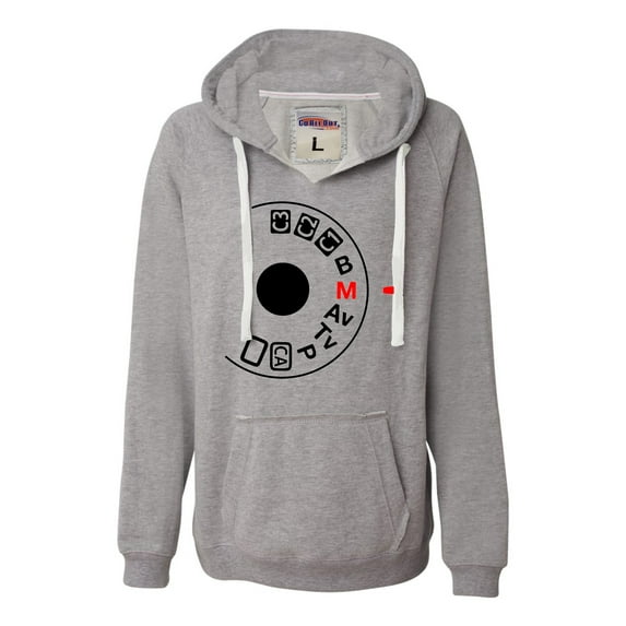 Womens Shoot Manual Camera Buff Photography Lovers Deluxe Soft Hoodie