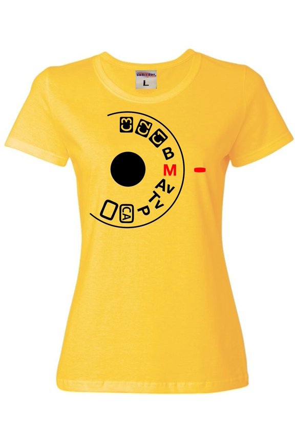 Womens Shoot Manual Camera Buff Photography Lovers T-Shirt