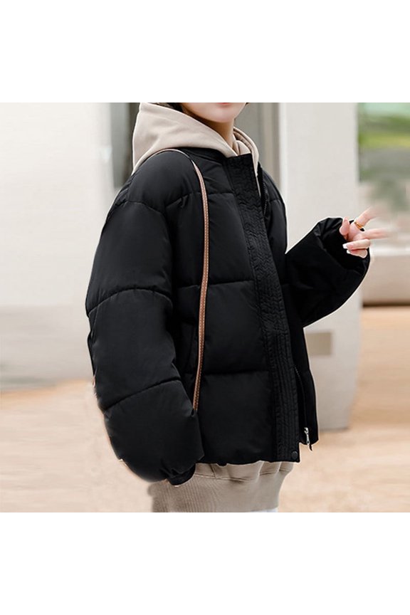 Womens Short Down Puffer Jacket For Winter Warmth Womens Winter Coats