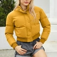 thumbnail image 1 of Womens Short Puffer Jacket Stand Collar Warm For Fall Winter Everyday Wear Womens Winter Coats, 1 of 8
