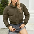 thumbnail image 1 of Womens Short Puffer Jacket Stand Collar Warm For Fall Winter Everyday Wear Womens Winter Coats, 1 of 8
