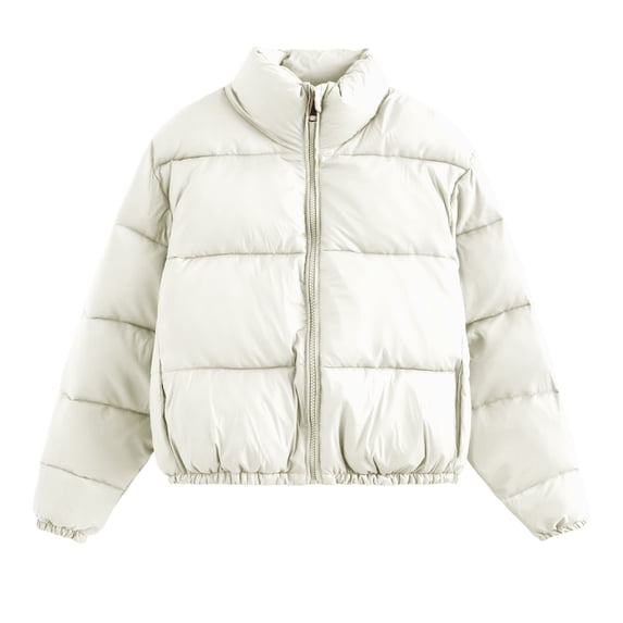 Womens Short Puffy Puffer Jacket For Winter Warmth And Style Womens Winter Coats