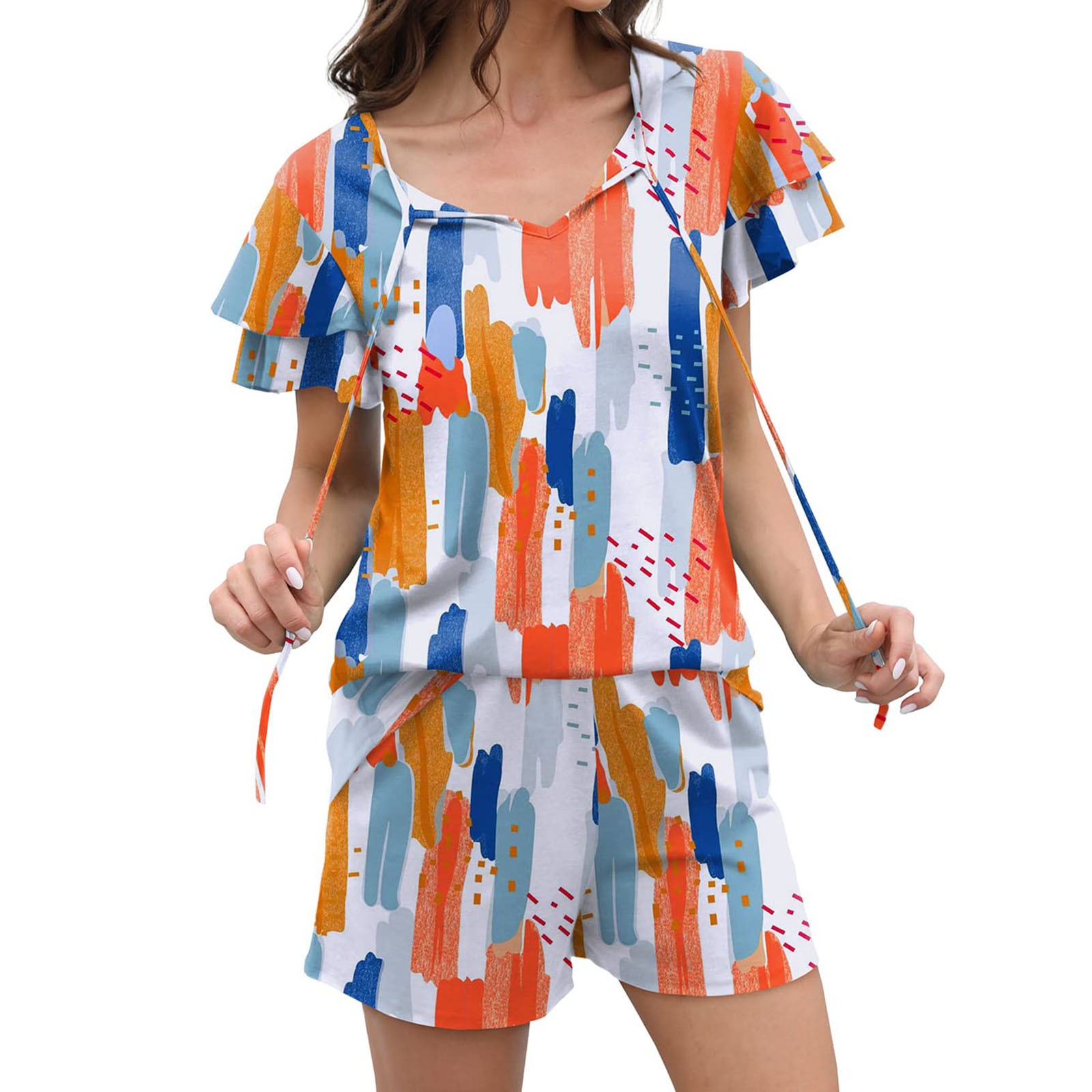 Womens Short Sets Two Piece Outfits for Women Summer Casual Loose