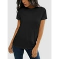 thumbnail image 1 of Womens Short Sleeve Basic Shirts Crewneck Tees Loose Fit Fashion Tops Casual Summer Clothes, 1 of 6