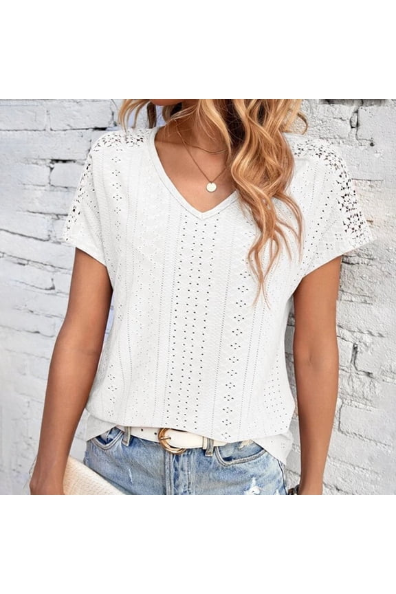 Womens Short Sleeve Blouses O Neck T Shirt Dressy Casual Tops plus Size T Shirts Casual T Shirt Top Long Sleeve Polyester Spandex Plain Long Sleeve Shirt Women Space Pack Tennis Shirt Women Mod Bod