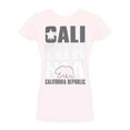 thumbnail image 1 of Womens Short-Sleeve California Republic T-Shirt - Light Pink - Medium, 1 of 1