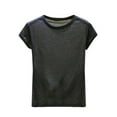 thumbnail image 1 of Womens Short Sleeve Cotton Tops Summer Cozy Lightweight Modal Base Pajama Tees Undershirt Crewneck Tshirts Casual (3XL, Dark Gray), 1 of 6