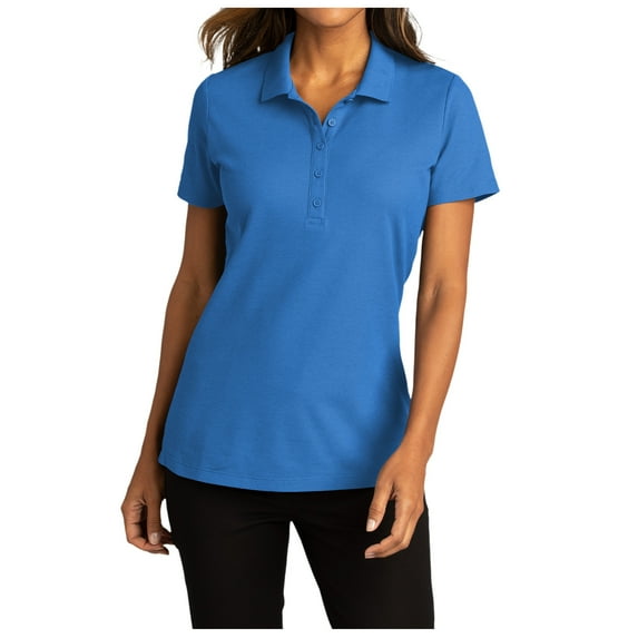 Womens Short Sleeve Easy Care SuperPro React Polo Shirt Strong Blue XS