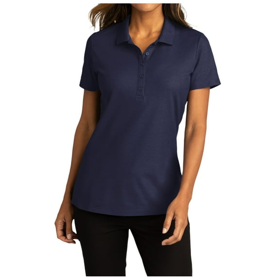 Womens Short Sleeve Easy Care SuperPro React Polo Shirt True Navy XL