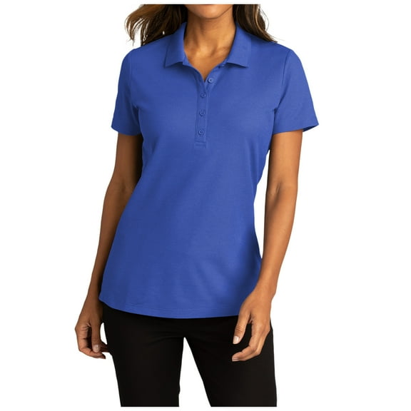 Womens Short Sleeve Easy Care SuperPro React Polo Shirt True Royal S