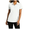 thumbnail image 1 of Womens Short Sleeve Easy Care SuperPro React Polo Shirt White S, 1 of 5