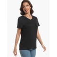 thumbnail image 1 of Womens Short Sleeve Round Neck Shirts Summer Top Fashion Basic Tee, 1 of 6