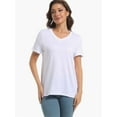 thumbnail image 1 of Womens Short Sleeve Round Neck Shirts Summer Top Fashion Basic Tee, 1 of 6