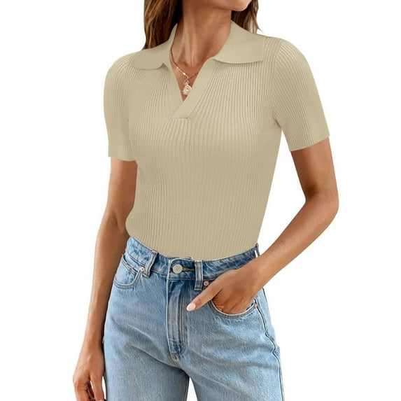 Womens Short Sleeve Shirt Tops Fashion Summer T Shirts