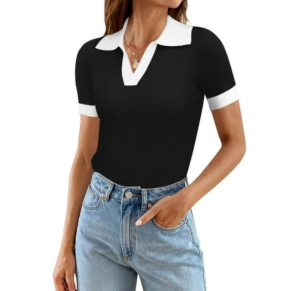 Womens Short Sleeve Shirt Tops Fashion Summer T Shirts