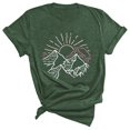 thumbnail image 1 of Womens Short Sleeve Shirts Oversized Tees Crew Neck Graphic Print Y2K Vacation Tops, 1 of 2