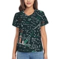 thumbnail image 1 of Womens Short Sleeve T Shirts Casual V Neck Tops Tee, Old Chemistry Laboratory Science, 1 of 6