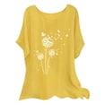 Womens Short Sleeve Textured Tops Crewneck Summer Womens Short Sleeve