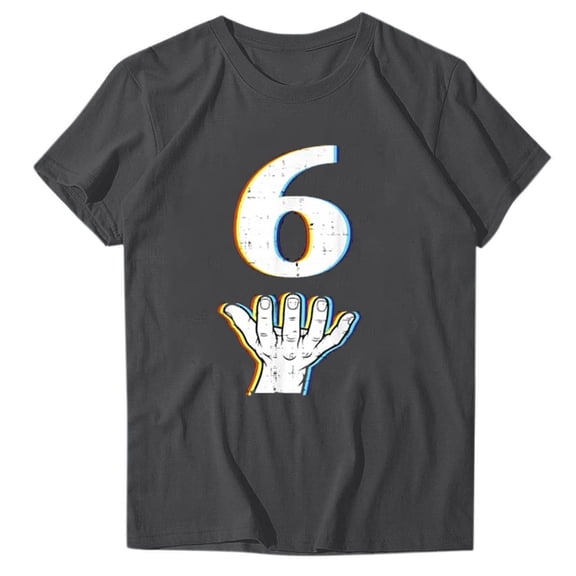 Womens Short Sleeve Tops Printed T-Shirts Short Sleeved Round Neck Pullover Casual Fashionable Top