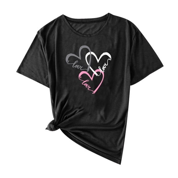 Womens Short Sleeve Tops, Women Graphic Tees Casual Soft Cotton T Shirts