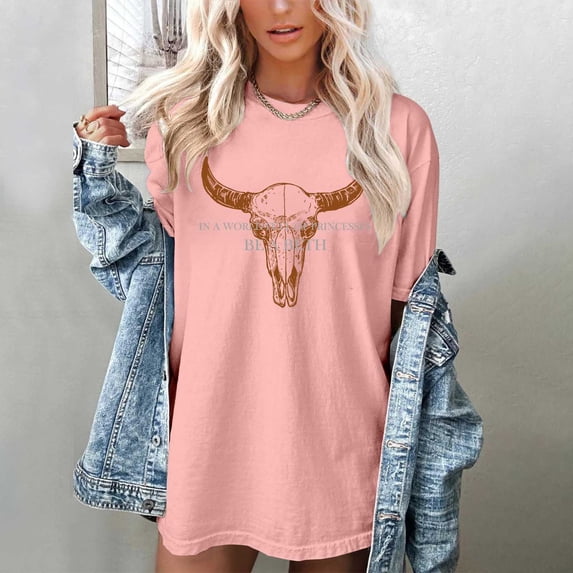 Lightweight Summer Tops for Women Casual Beach Daily Cute Short Sleeve