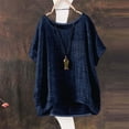 thumbnail image 1 of Breathable Linen Tops for Women Beach Vacation Flowy Summer Outfit, 1 of 4
