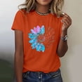 thumbnail image 1 of Womens Short Sleeve Tops Women's Sunflower Summer T Shirt Plus Size Loose Tops Girls Short Sleeve Graphic Casual T Shirt Tops for Women, 1 of 5