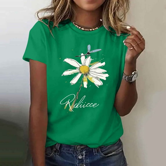 Womens Short Sleeve Tops for Work Womens Tops Summer Dressy Casual Oversized Tshirts Plus Size Blouses Casual Reorders