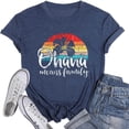 thumbnail image 1 of Womens Short Sleeve Tunic Top Summer Letter Print Fashion Fit Colored Top T Shirt Trendy Flowy Tees, 1 of 3