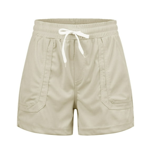 Womens Shorts 2025 Summer Comfy High Waist Belt Fashion Solid Color Casual Jean Shorts M-3XL