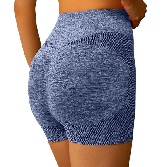 Womens Shorts 2025 Summer High Waist Compression Yoga Breathable See Through Fitness Enhancing Flowy Shorts S-2XL