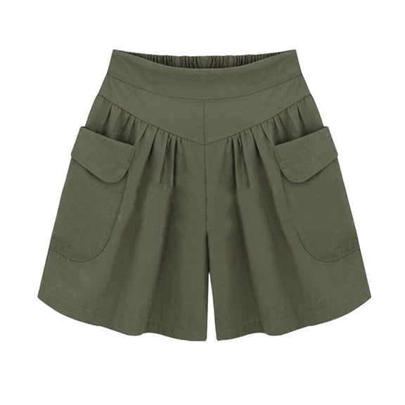 Womens Shorts 2025 Summer New Loose Plus Size Wide Leg Fashion Casual Jean Shorts L-4XL