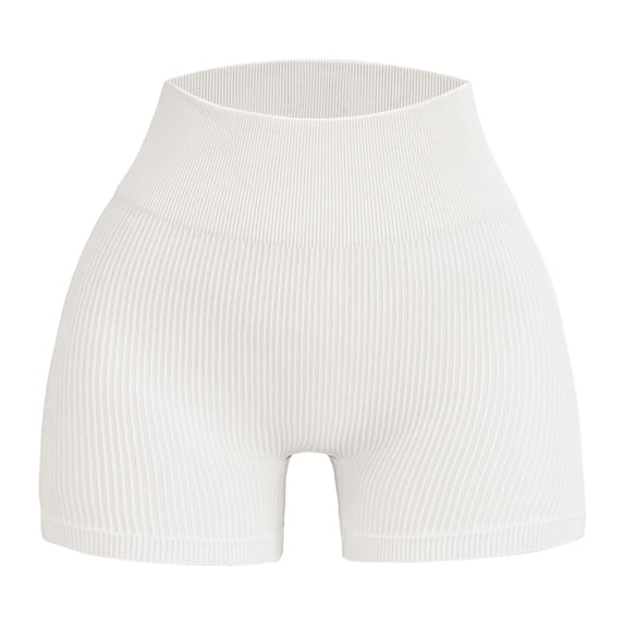 Womens Shorts Casual Elastic Waist Wide Leg Casual Womens Athletic Shorts 2026 Vacation Beach Clothes White M