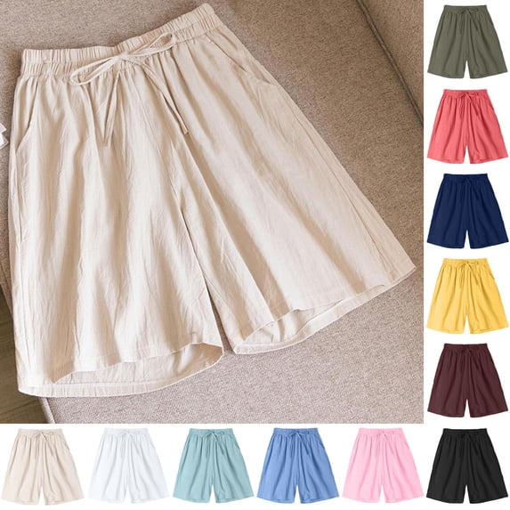 Womens Shorts Casual Fashionable Womens Shorts Plus Size And Linen Shorts for Women Cropped Womens Shorts Athletic Summer Womens Shorts Under $15