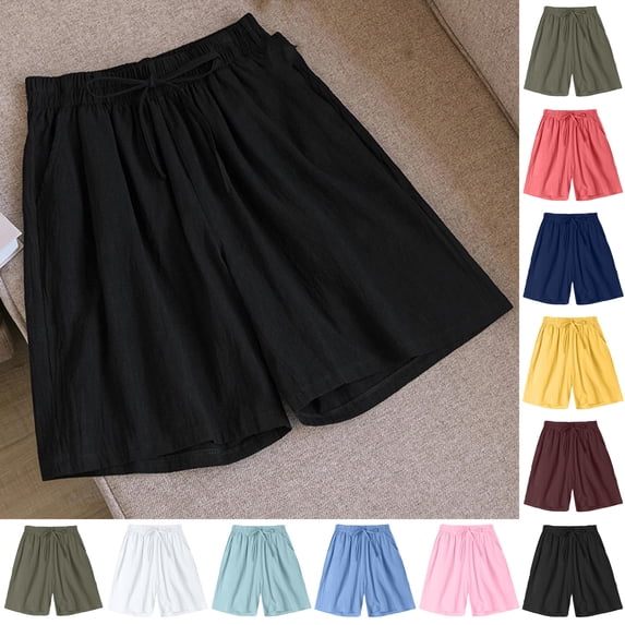 Womens Shorts Casual Fashionable Womens Shorts Plus Size And Linen Shorts for Women Cropped Womens Shorts Athletic Summer Womens Shorts Under $15