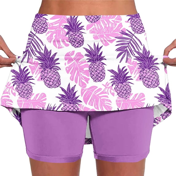 Womens Shorts Casual,Womens Skorts Tummy Control High Waist Athletic Skirts Casual Plus Size Elastic Tennis Yoga Golf Shorts