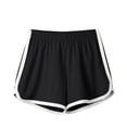thumbnail image 1 of Womens Shorts Dolphin Hem Elastic Waist Comfy Lounge Homewear Short Pant Workout Summer Hot Shorts (L, Black), 1 of 7