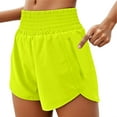 thumbnail image 1 of Womens Shorts High Waisted Lounge Shorts Travel Hiking Festival Airport Women's Casual Shorts Yoga Pants With Split Design For Daily Wear Vacation Workout Comfortable Stretchy Breathable Fabric, 1 of 7