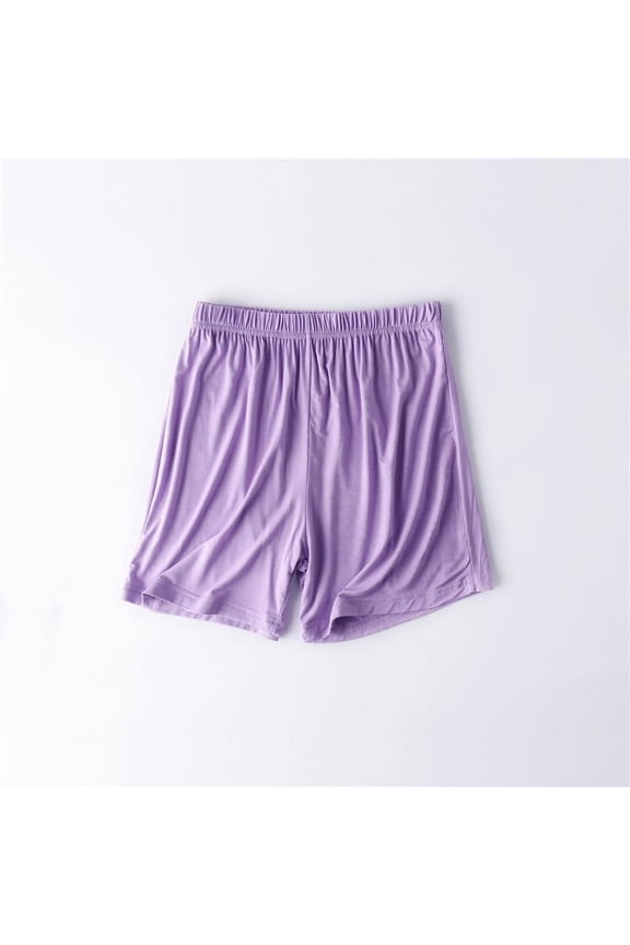 Womens Shorts JIANLAI Lady’s Short Sleepers Light and Flexible, Soft and Comfortable, Pull-String Pajama Pants, Summer Shorts, Cool Fabric M-XXXXL Purple